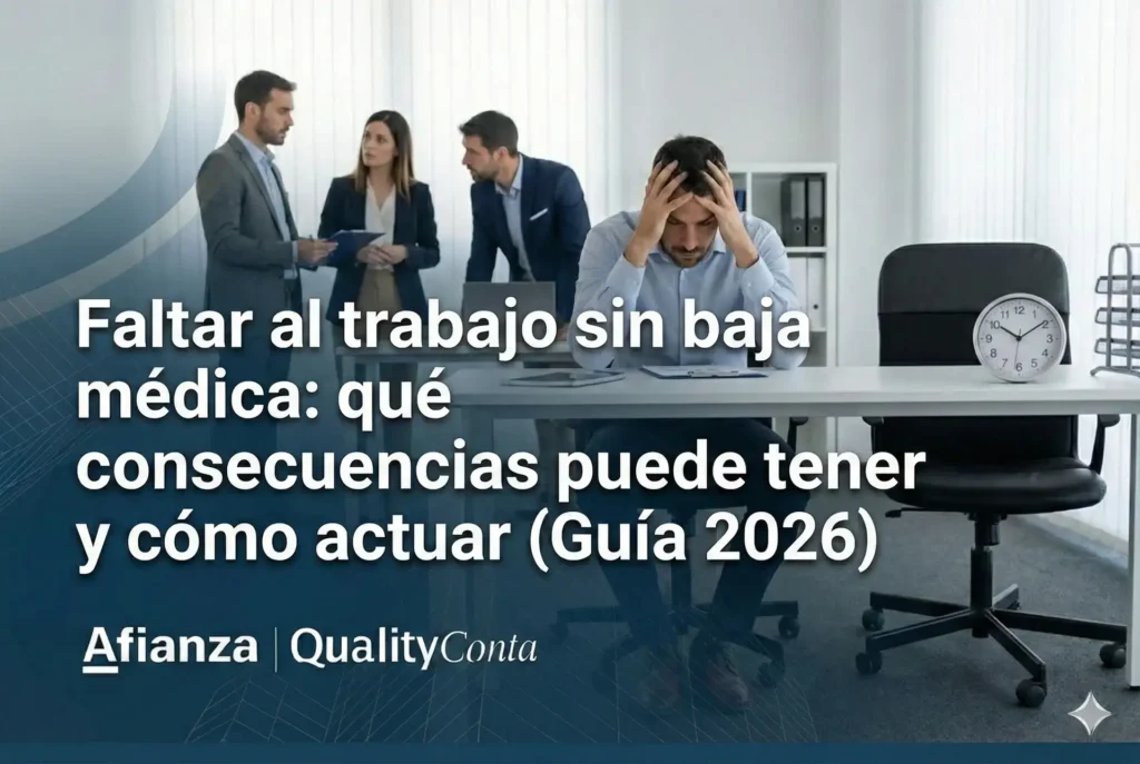 Faltar al trabajo sin baja médica: qué consecuencias puede tener y cómo actuar (Guía 2026). 1